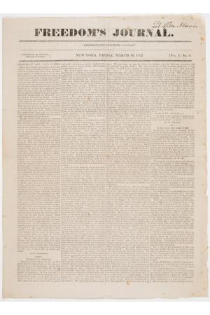 Freedom's Journal at 200: Black Journalism in America Past, Present, and Future