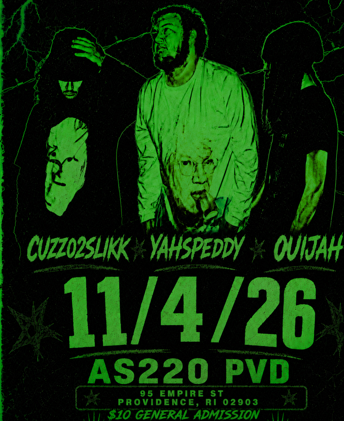 Cuzzo2slikk + Yahspeddy + Ouijah
