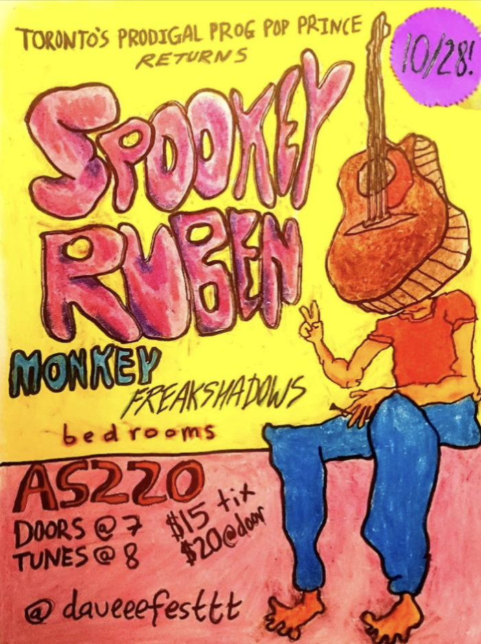 Spookey Ruben + Monkey + Freakshadows + Bedrooms