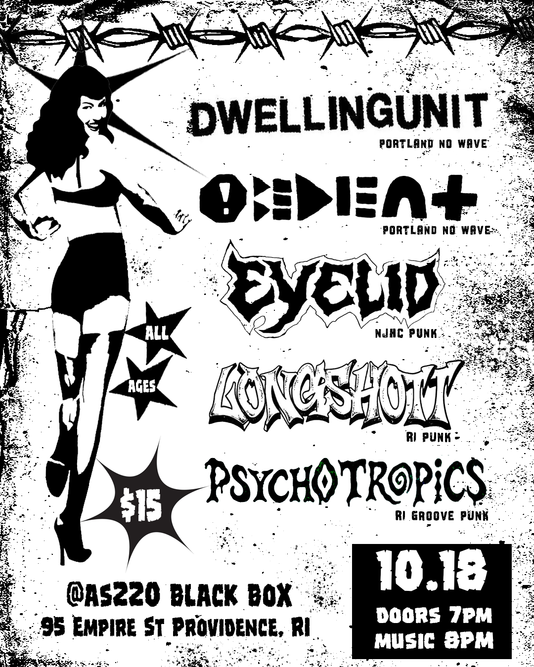 Dwelling Unit + Obedient + Eyelid + Longshott + Resist