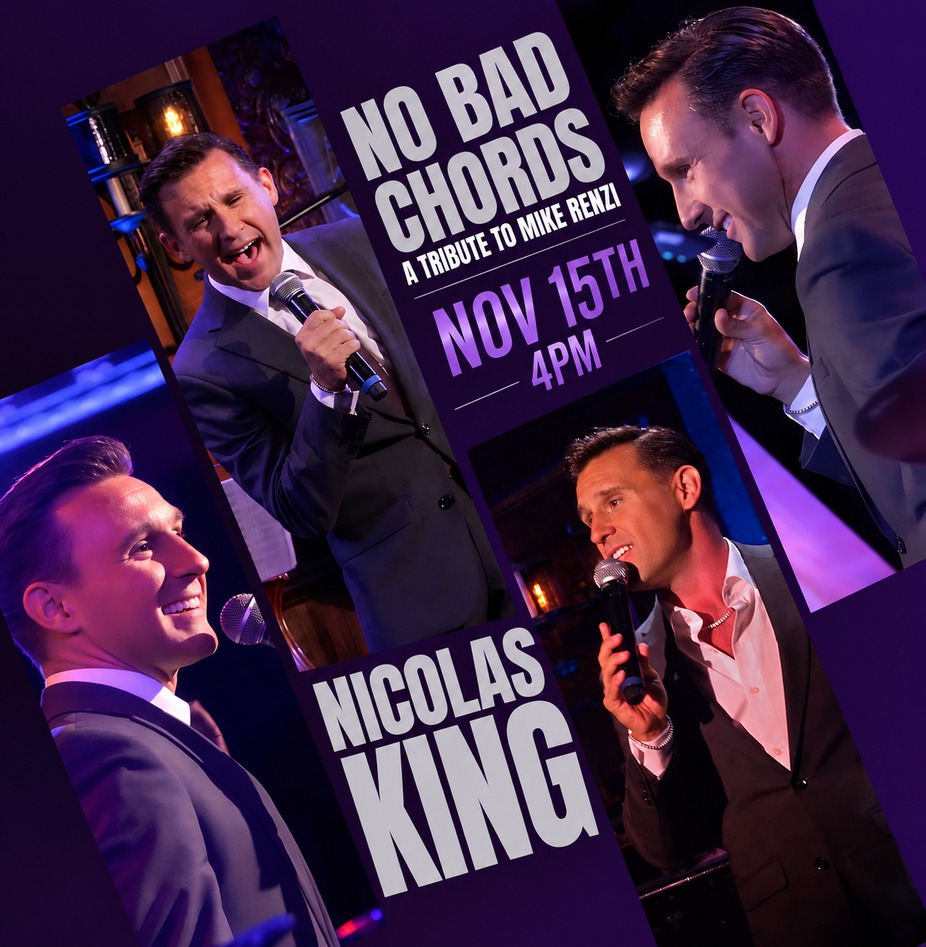Nicolas King - No Bad Chords Album Release Concert Tribute to Mike Renzi - Bar Seating